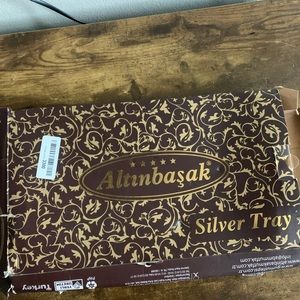 Silver and gold tray